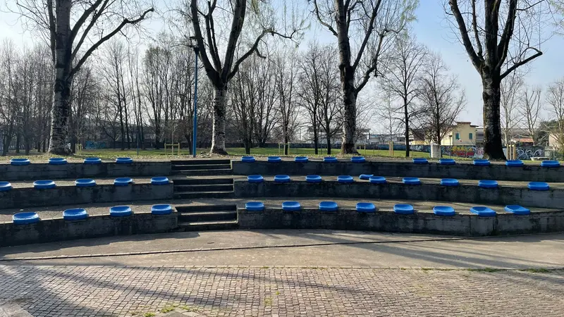 L'anfiteatro presente all'interno del parco - © www.giornaledibrescia.it