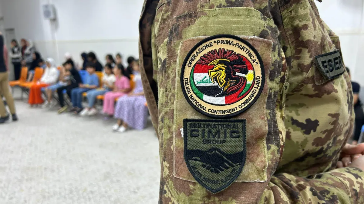 Camp Sinagra, a Erbil, la base italiana dove si addestrano i curdi - Foto Ansa/Domenico Palese © www.giornaledibrescia.it