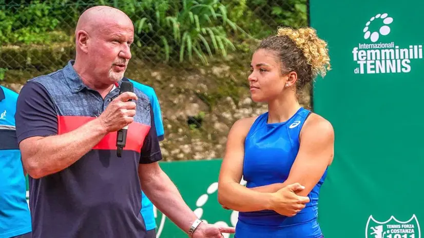 Alberto Paris e Jasmine Paolini nel'edizione del 2019 degli Internazionali - Foto ufficio stampa Internzionali © www.giornaledibrescia.it