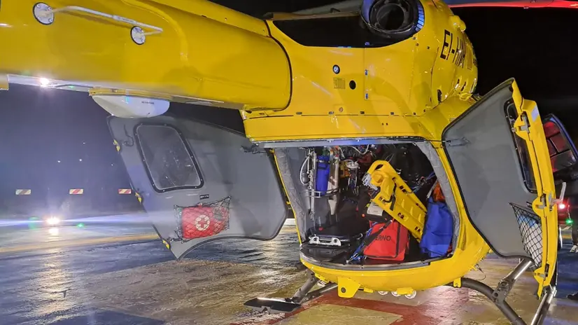 Sul posto è intervenuto l'elisoccorso - © www.giornaledibrescia.it