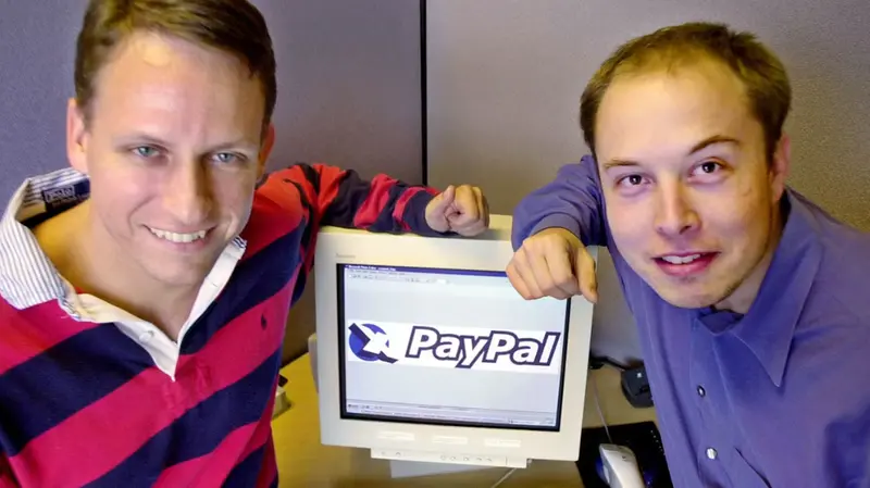 Peter Thiel e Elon Musk ai tempi di PayPal
