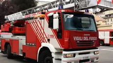 Un mezzo dei Vigili del Fuoco, foto d'archivio