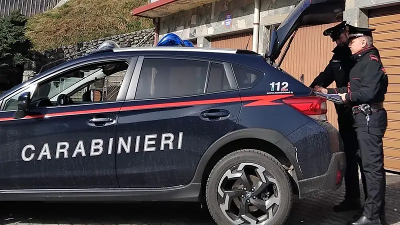 Intervenuti i Carabinieri