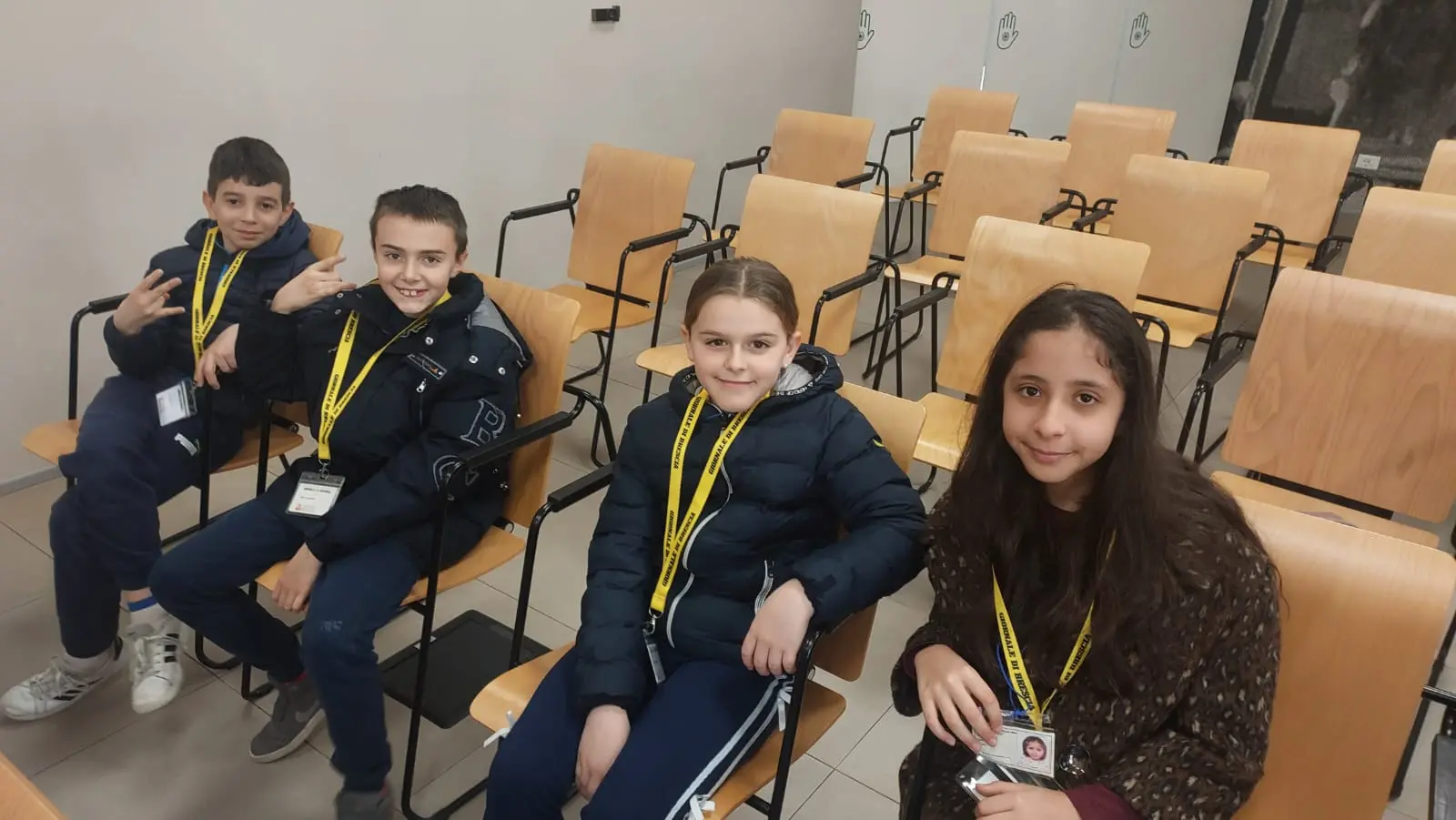 La quinta B dell’istituto don Milani di Borgosatollo in visita al GdB