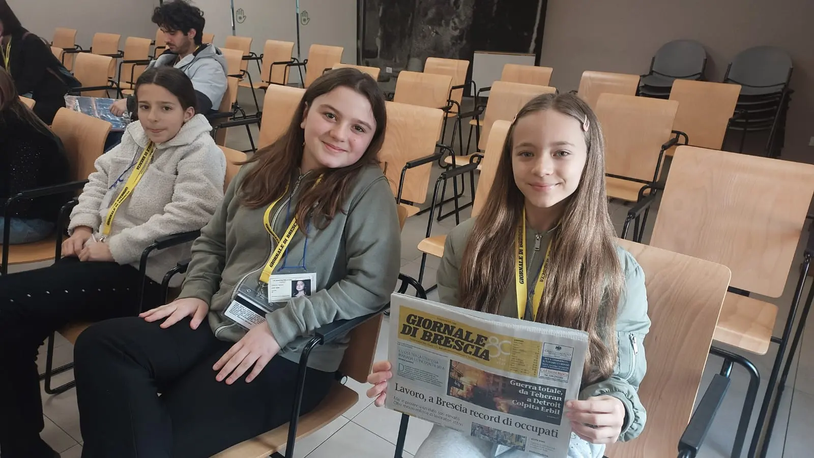 La quinta B dell’istituto don Milani di Borgosatollo in visita al GdB