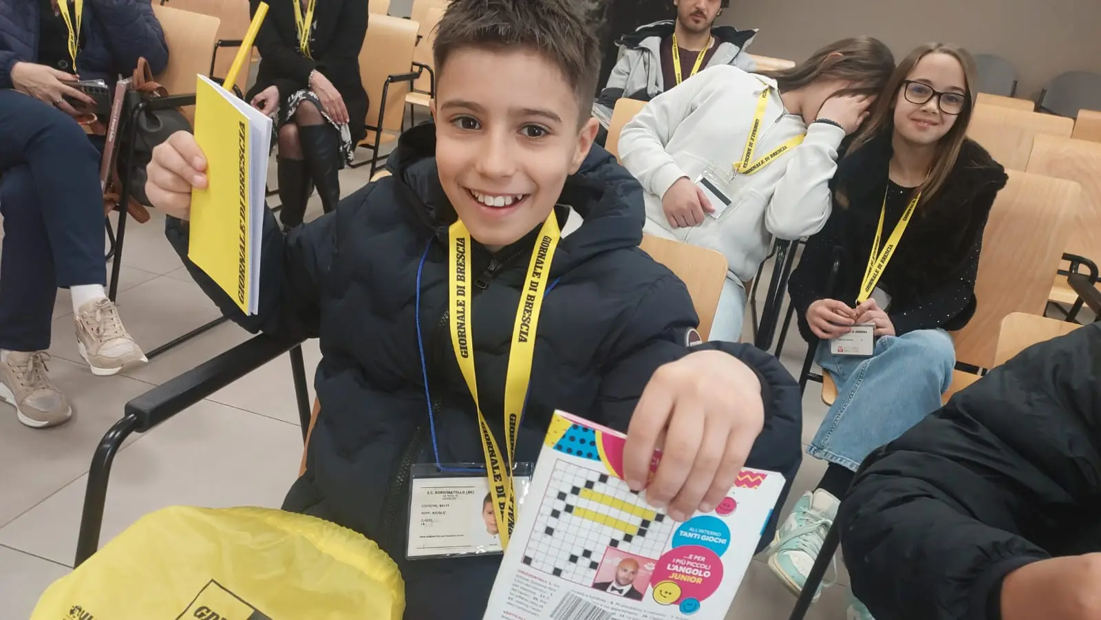 La quinta B dell’istituto don Milani di Borgosatollo in visita al GdB