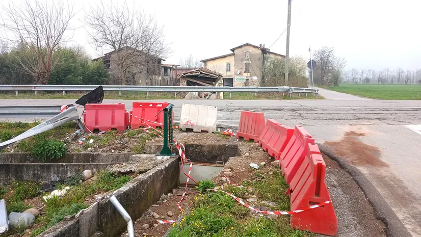 L'incrocio tra la Sp 66 e la Strada dei Quarti