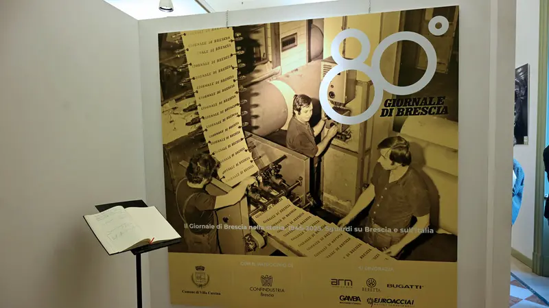 L'inaugurazione della mostra per gli 80 anni del GdB a Villa Carcina