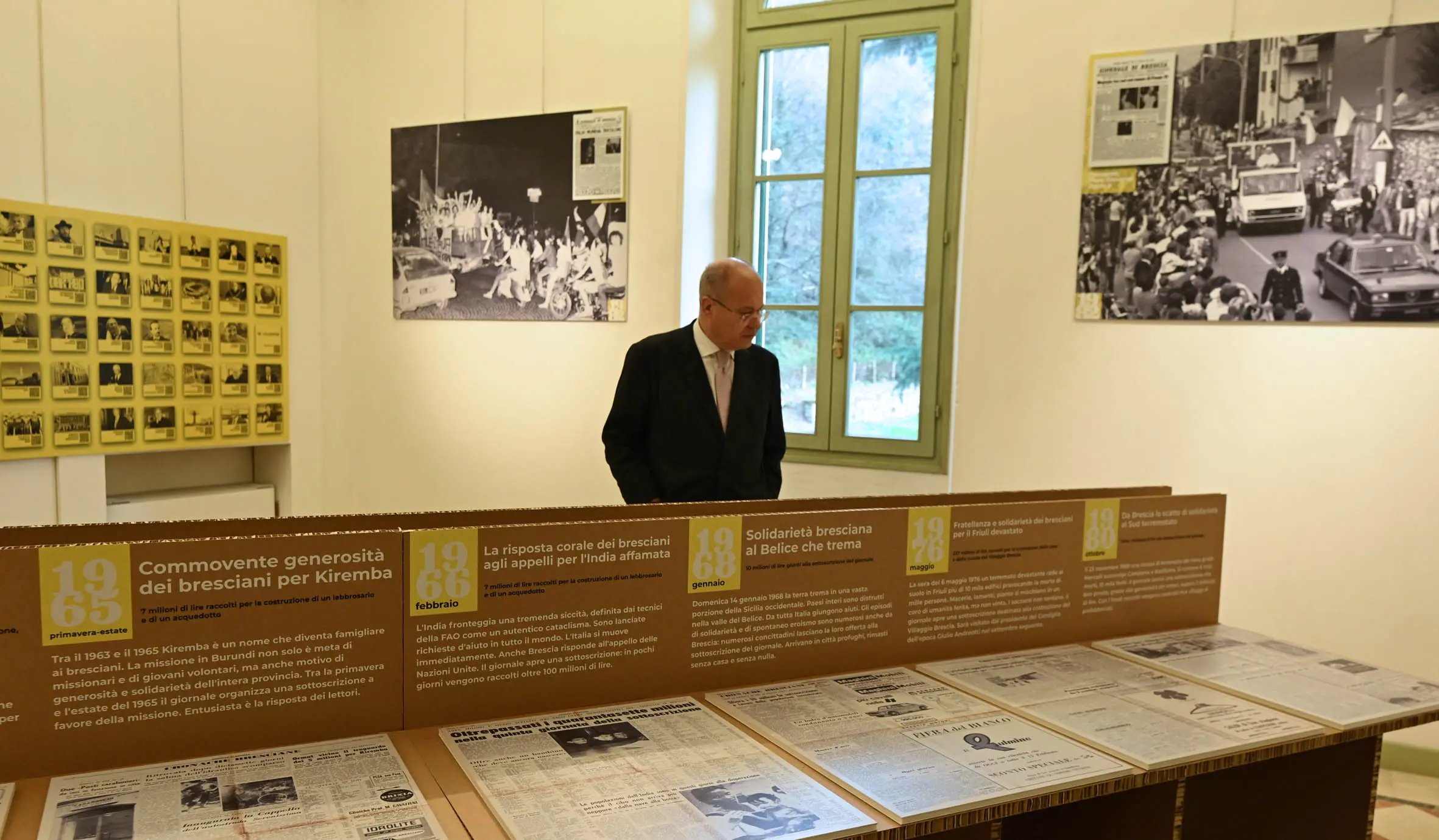 L'inaugurazione della mostra per gli 80 anni del GdB a Villa Carcina