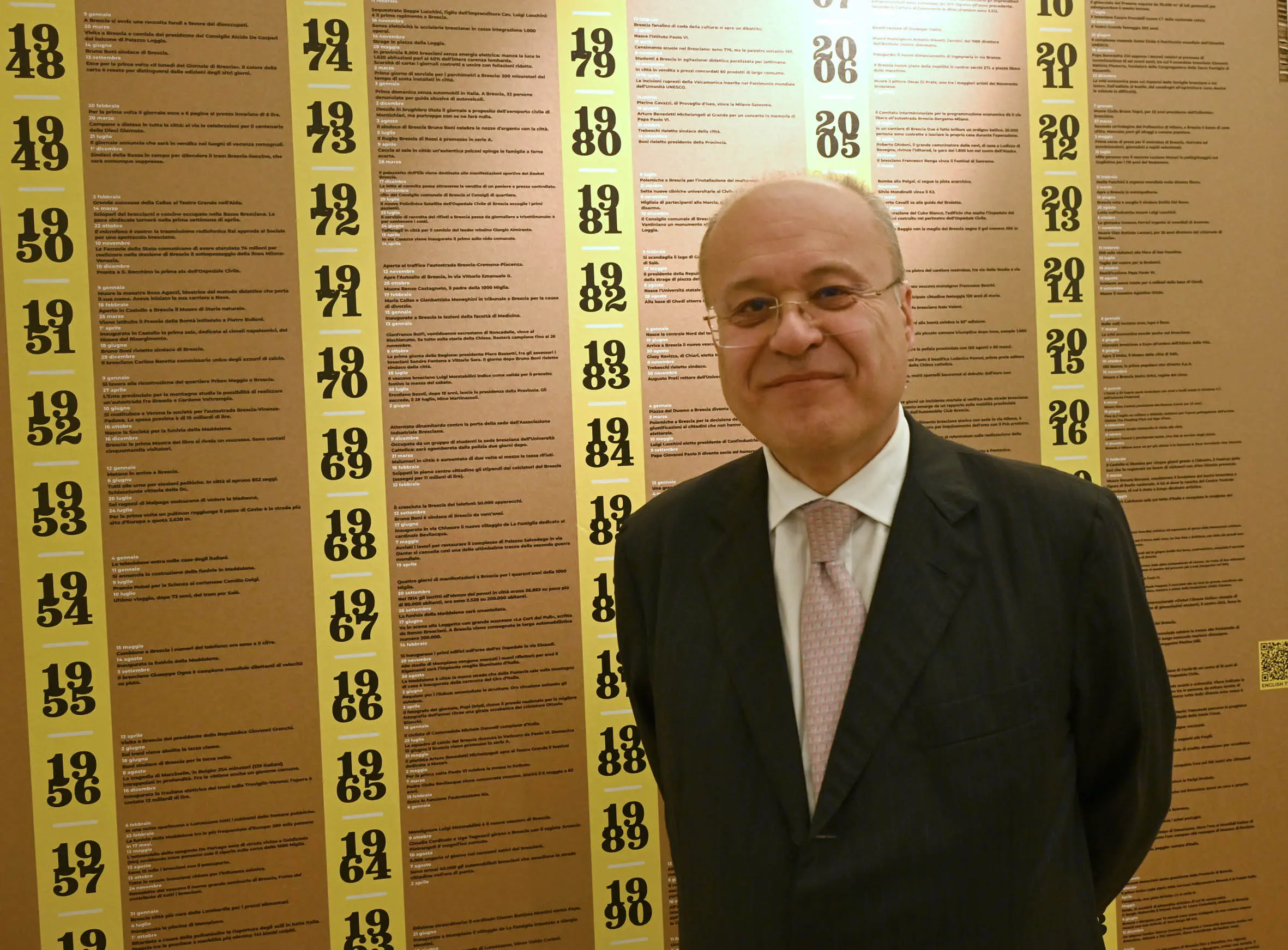 L'inaugurazione della mostra per gli 80 anni del GdB a Villa Carcina