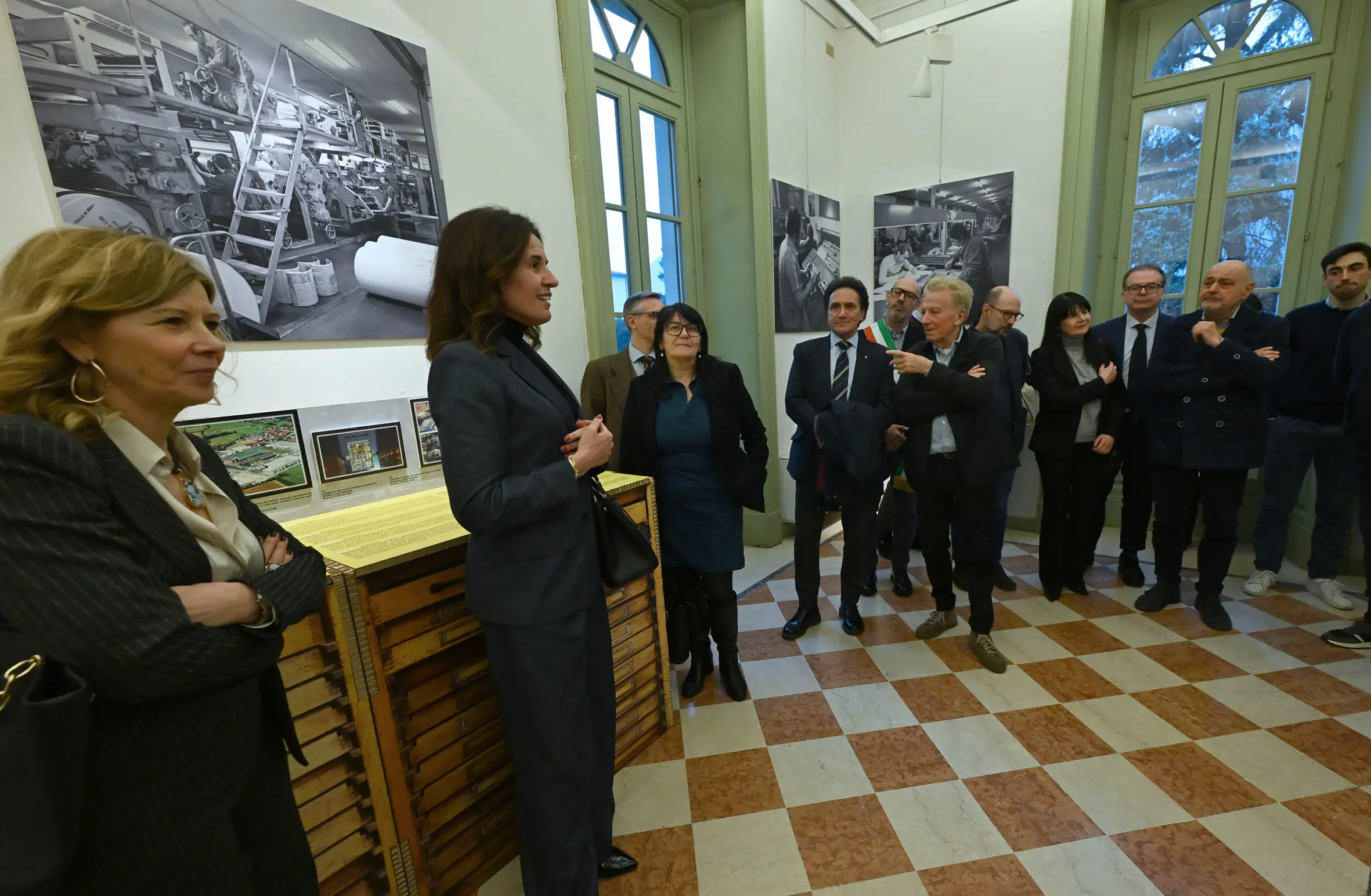L'inaugurazione della mostra per gli 80 anni del GdB a Villa Carcina