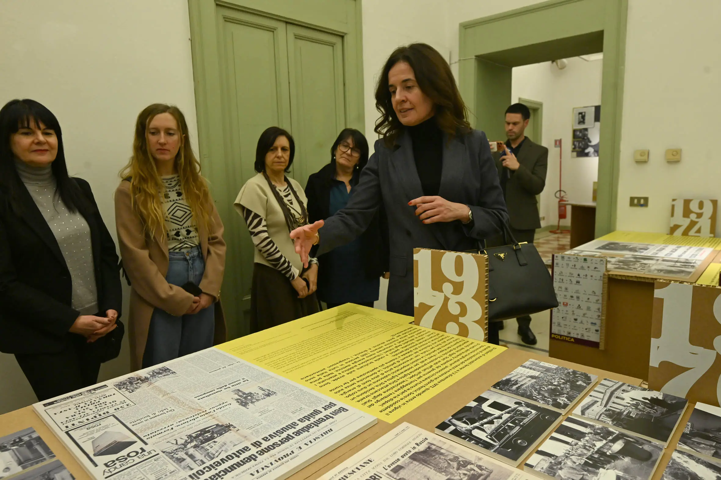 L'inaugurazione della mostra per gli 80 anni del GdB a Villa Carcina