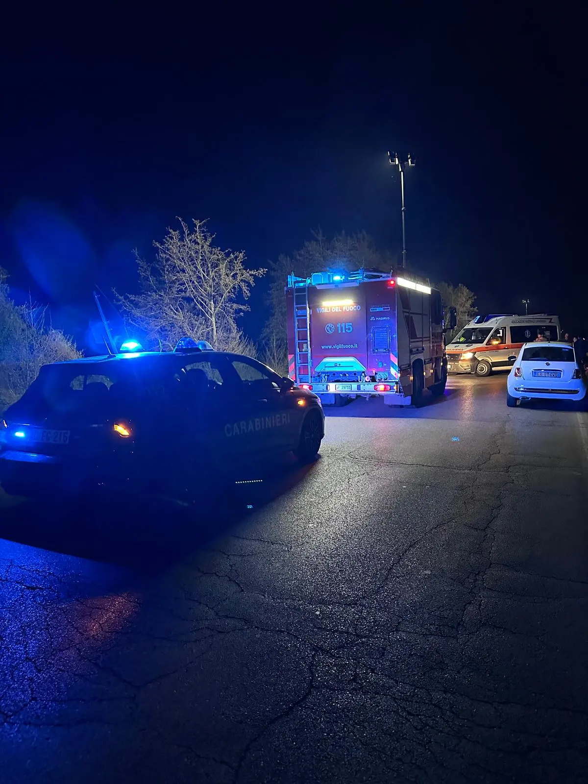 Isorella, ricerche in corso dopo l'allarme investimento