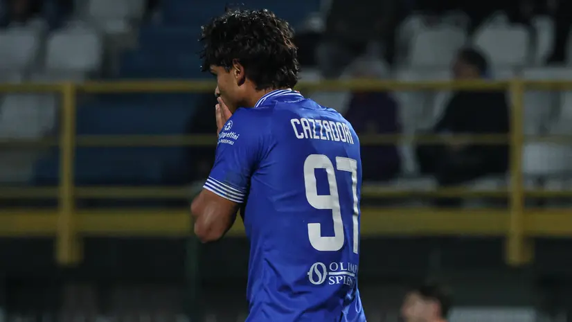 La delusione di Denis Cazzadori - Foto New Reporter Nicoli © www.giornaledibrescia.it