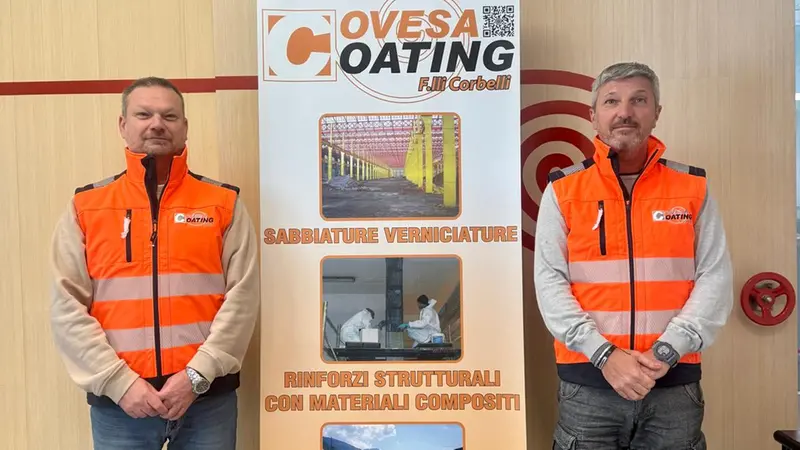 Covesa Coating, i fratelli Giulio e Marco Corbelli