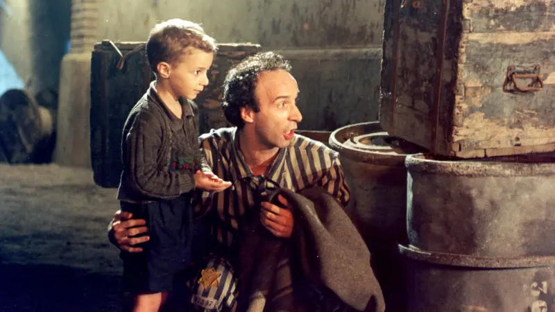 Un frame da La vita è bella