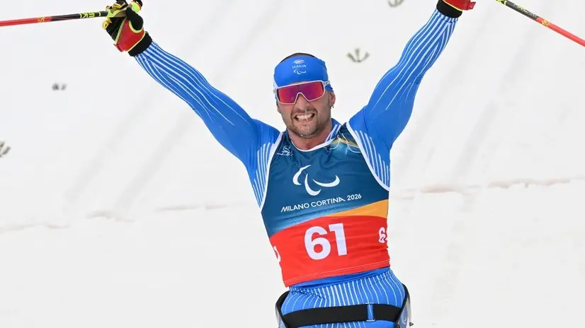Giuseppe Romele in una delle gare di Milano-Cortina, foto Instagram