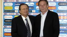 Il presidente Corioni e Zeman all'inizio di quello che doveva essere un idillio - Foto Newreporter © www.giornaledibrescia.it