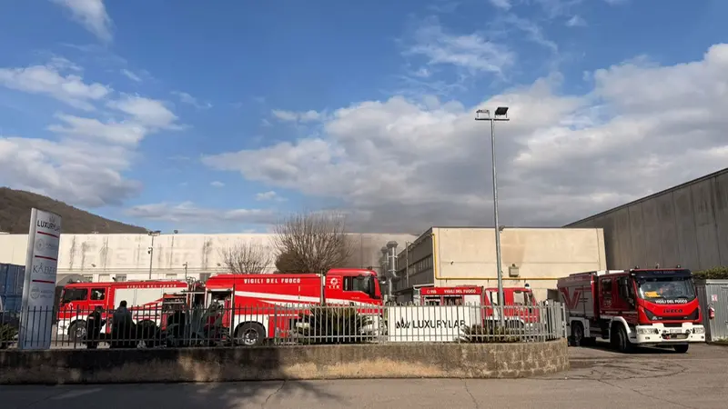 I Vigili del fuoco al lavoro a Prevalle © www.giornaledibrescia.it