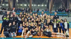 Vobarno festeggia il derby vinto - © www.giornaledibrescia.it