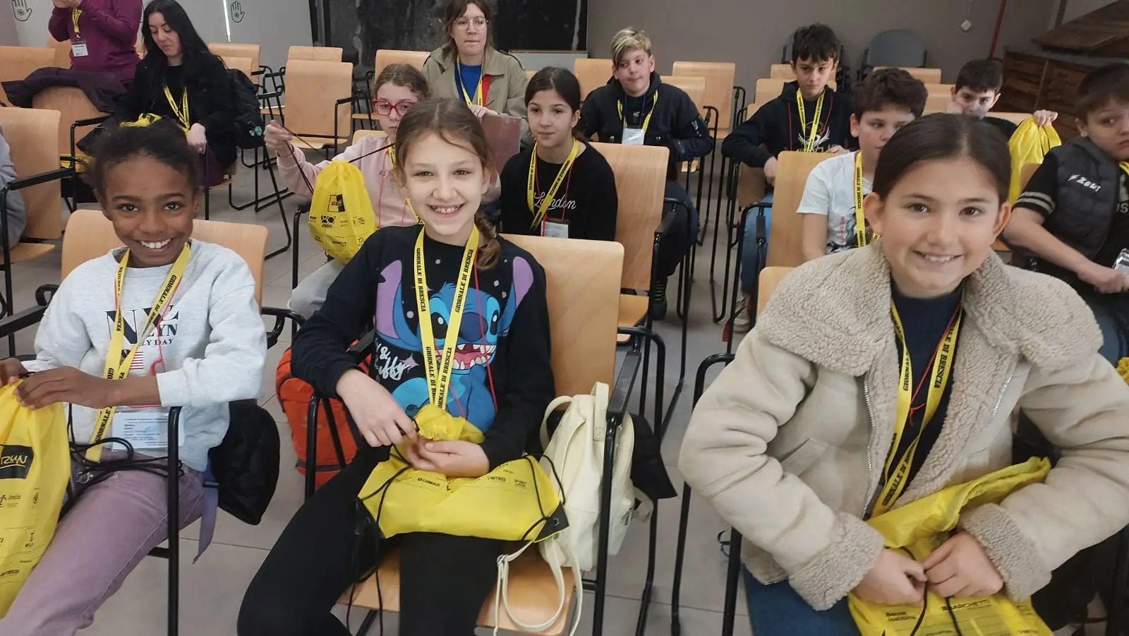 La classe V A della scuola Laini di Desenzano in visita al GdB