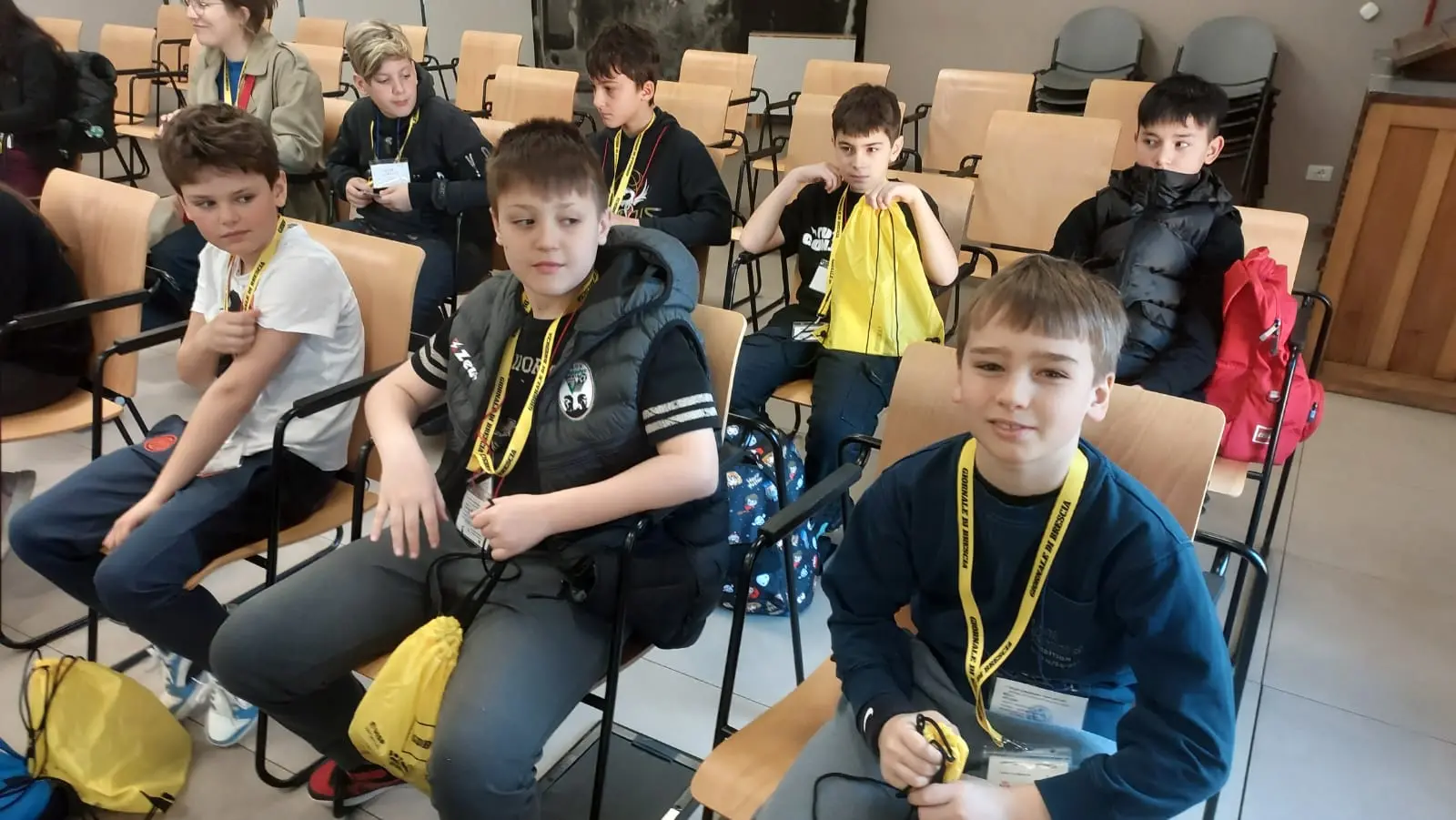 La classe V A della scuola Laini di Desenzano in visita al GdB