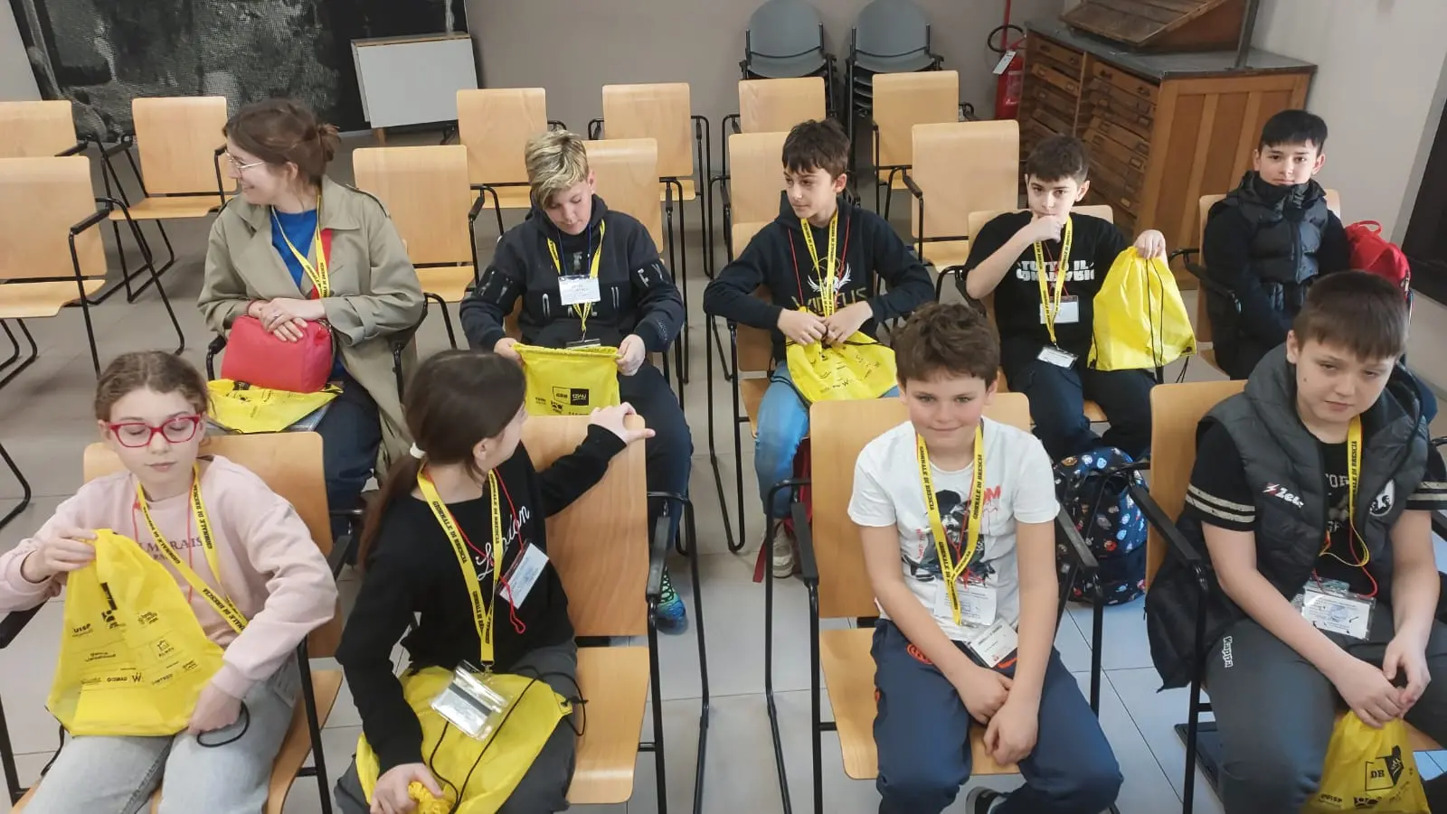 La classe V A della scuola Laini di Desenzano in visita al GdB