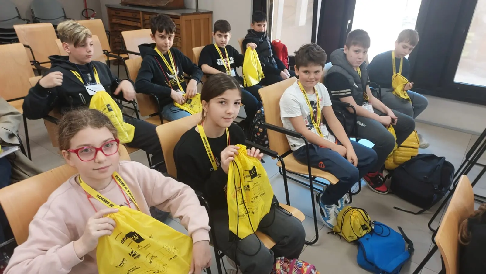 La classe V A della scuola Laini di Desenzano in visita al GdB