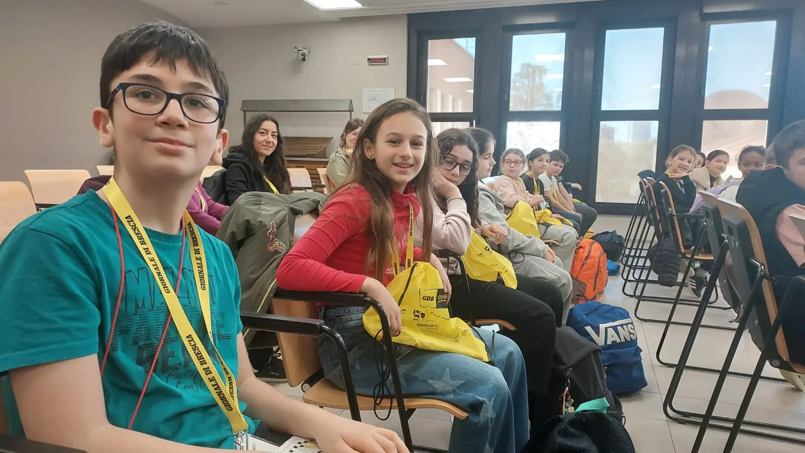 La classe V A della scuola Laini di Desenzano in visita al GdB