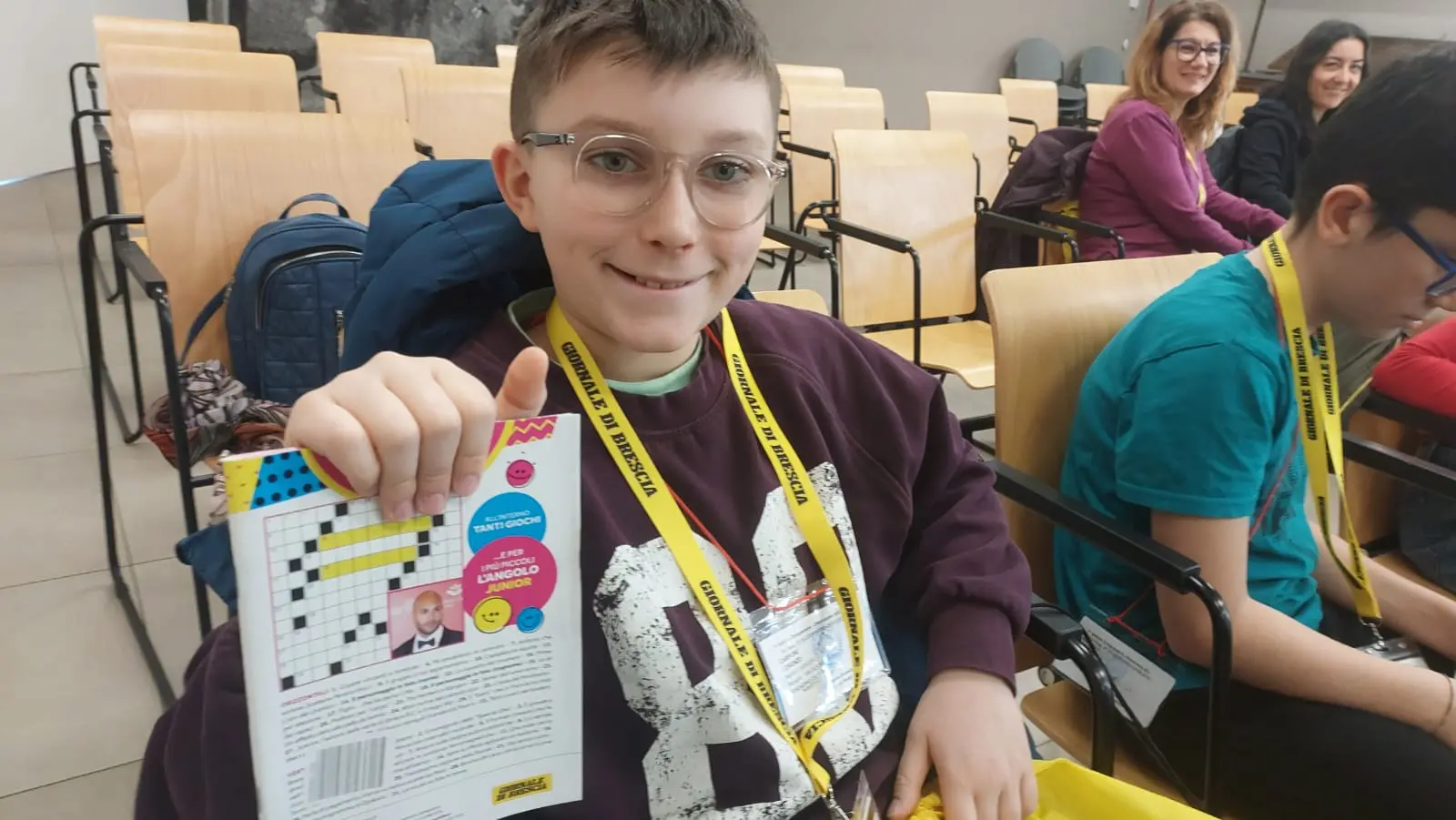 La classe V A della scuola Laini di Desenzano in visita al GdB