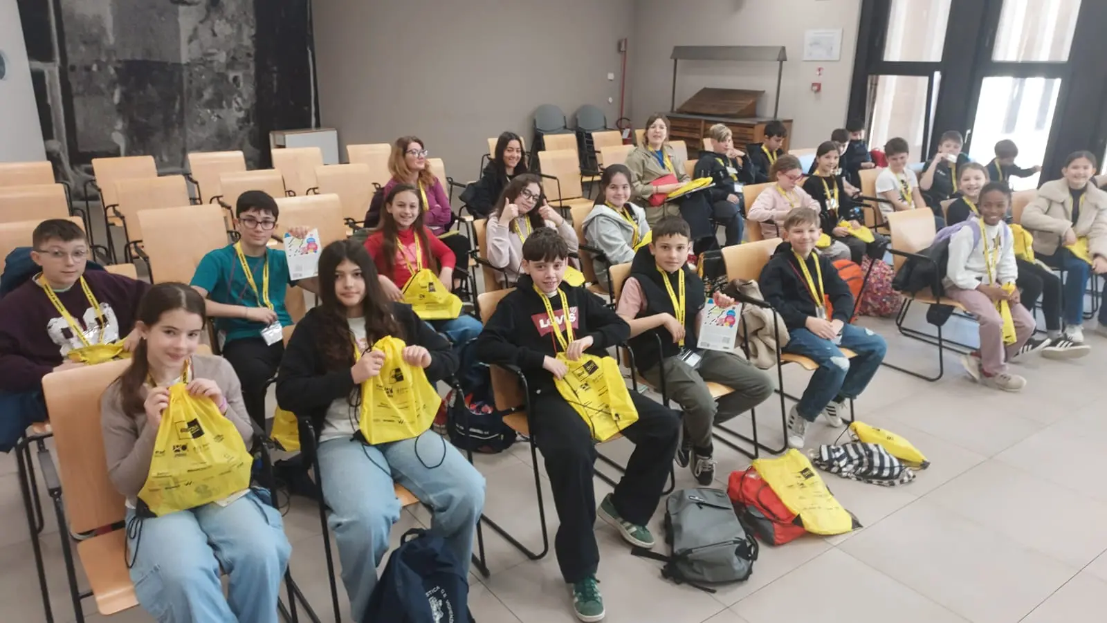 La classe V A della scuola Laini di Desenzano in visita al GdB