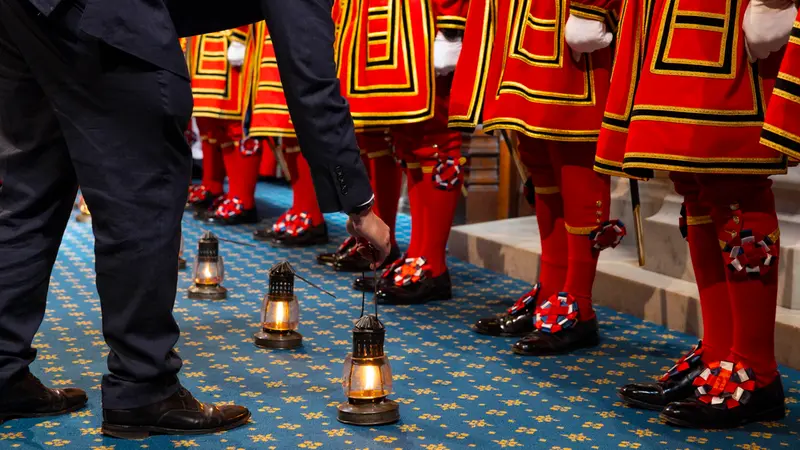 La guardia reale del re alla Camera dei Lord - Foto Epa/Camera dei Lord © www.giornaledibrescia.it