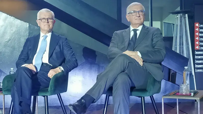 Il ministro Foti con Maurizio Belpietro - © www.giornaledibrescia.it