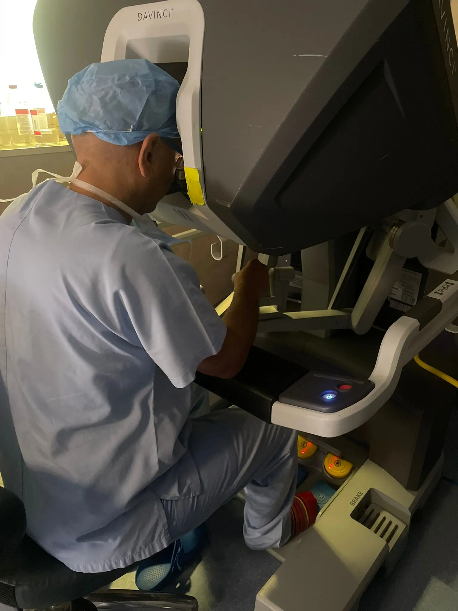 Immagini realizzate durante un’operazione di tumore al rene