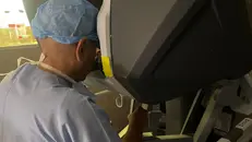 Immagini realizzate durante un’operazione di tumore al rene