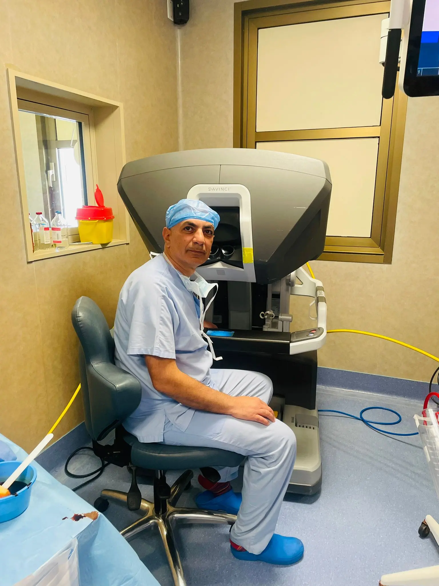 Immagini realizzate durante un’operazione di tumore al rene