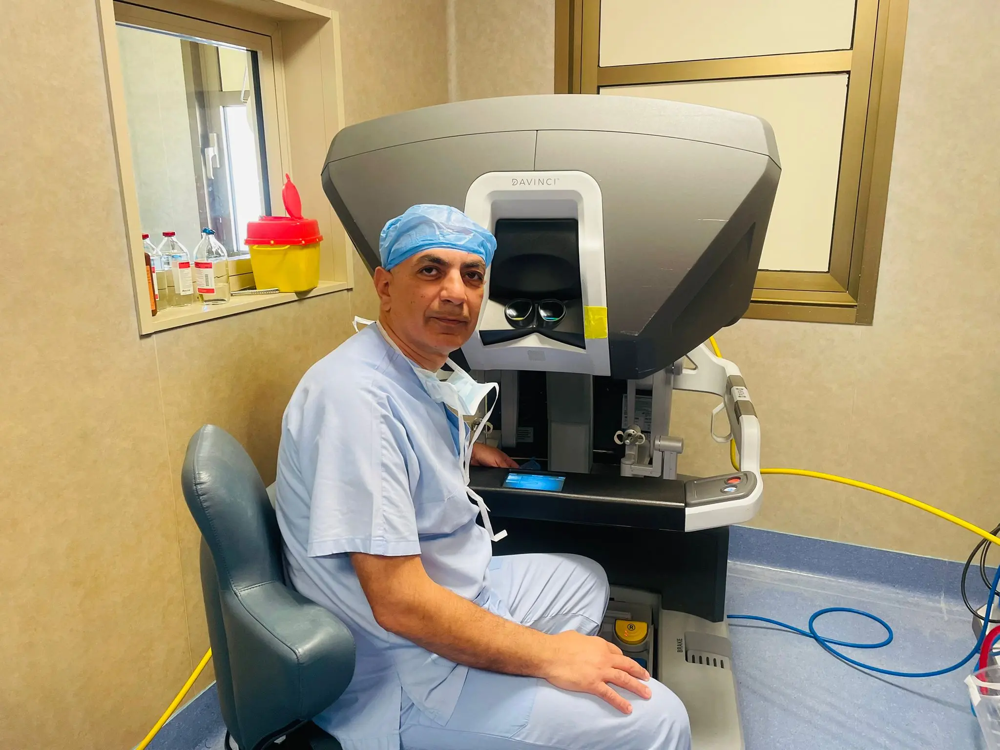 Immagini realizzate durante un’operazione di tumore al rene