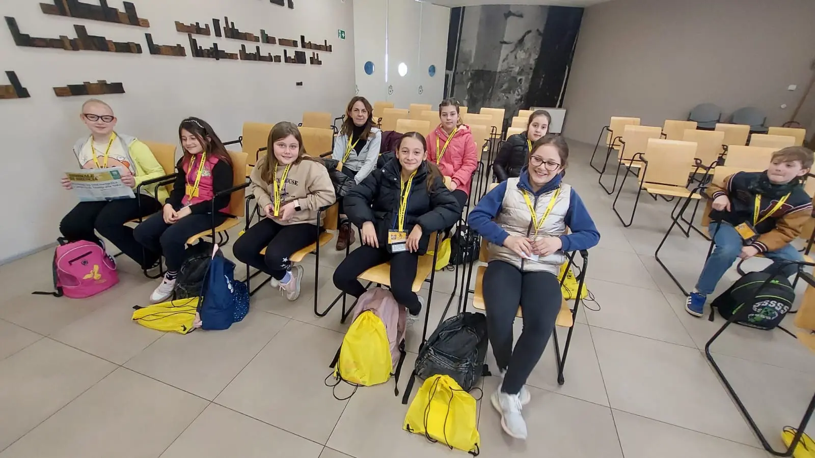 La classe V della scuola primaria di Paitone in visita al GdB