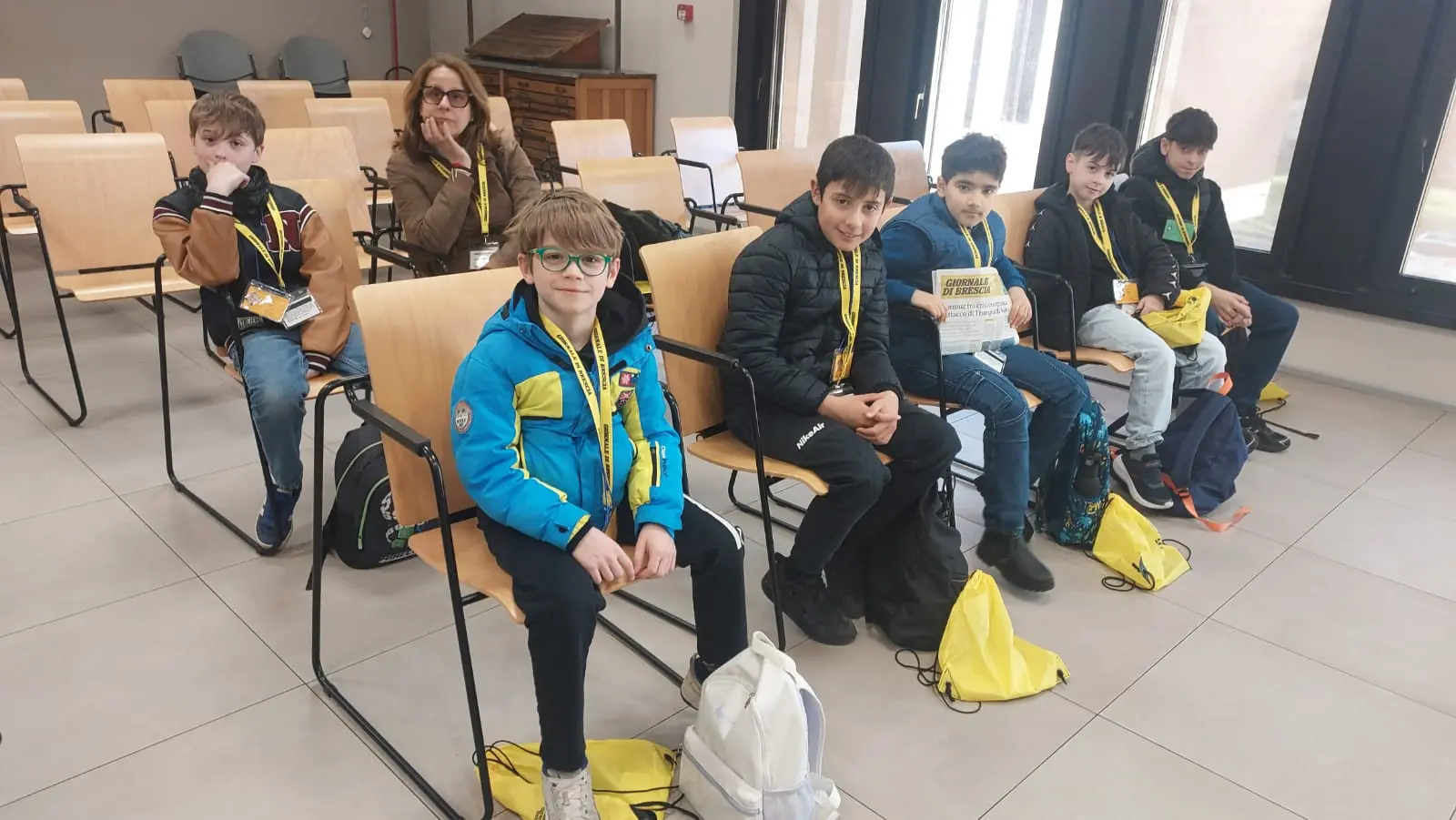 La classe V della scuola primaria di Paitone in visita al GdB