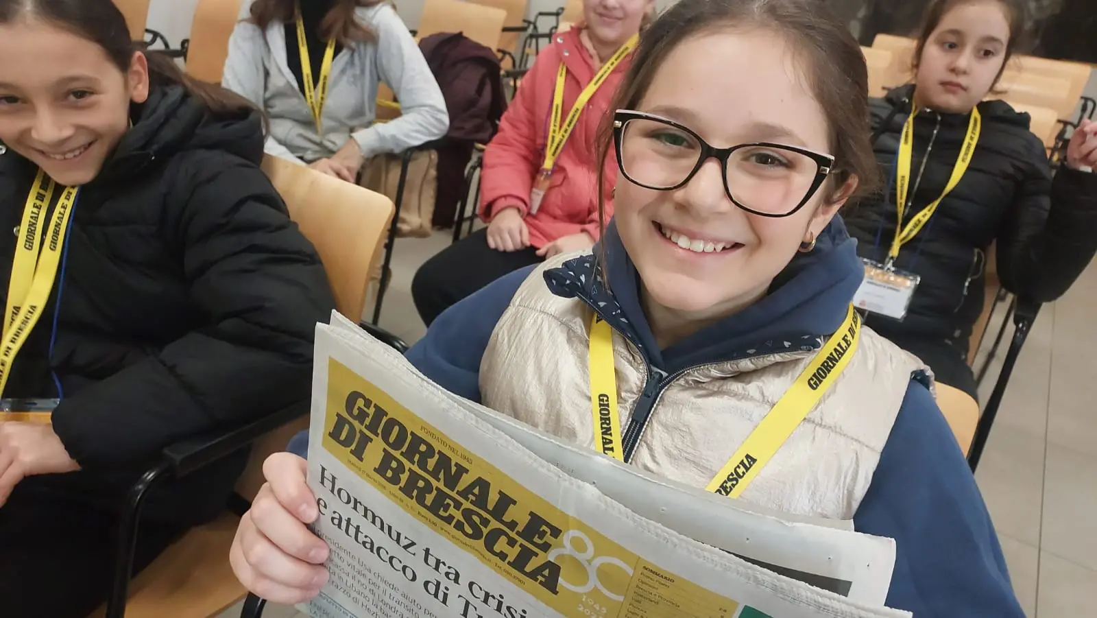 La classe V della scuola primaria di Paitone in visita al GdB