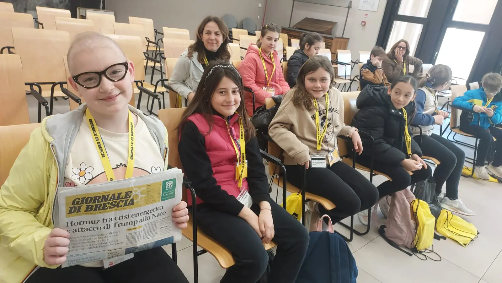 La classe V della scuola primaria di Paitone in visita al GdB