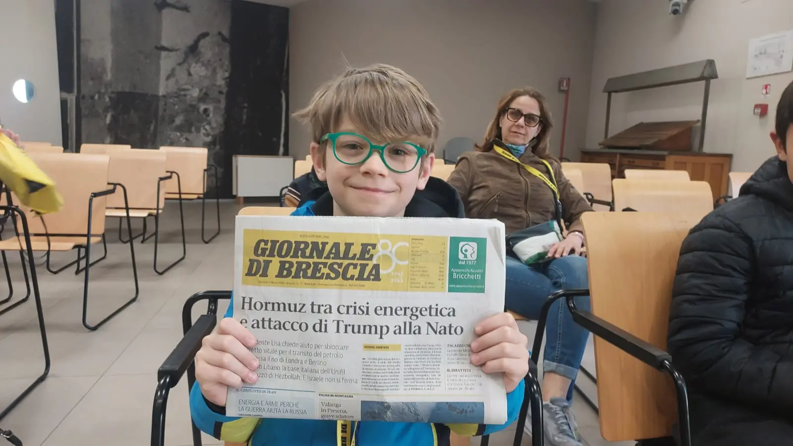 La classe V della scuola primaria di Paitone in visita al GdB