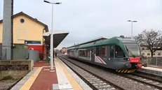 Un convoglio nel tratto tra Borgo San Giovanni e Mandolossa