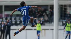 Denis Cazzadori è il sempre presente dell'Union Brescia - Foto New Reporter Comincini © www.giornaledibrescia.it