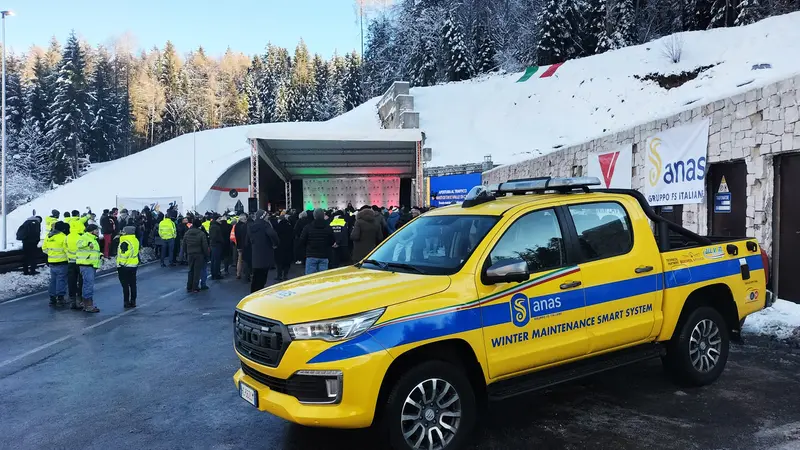 L'automezzo equipaggiato con il sensore Sal Detector