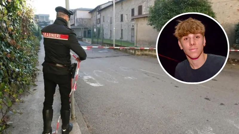 Il luogo dell'omicidio e, nel tondo, Matias Pascual - © www.giornaledibrescia.it