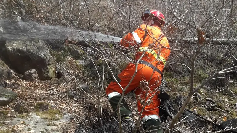 Durante un'azione antincendio