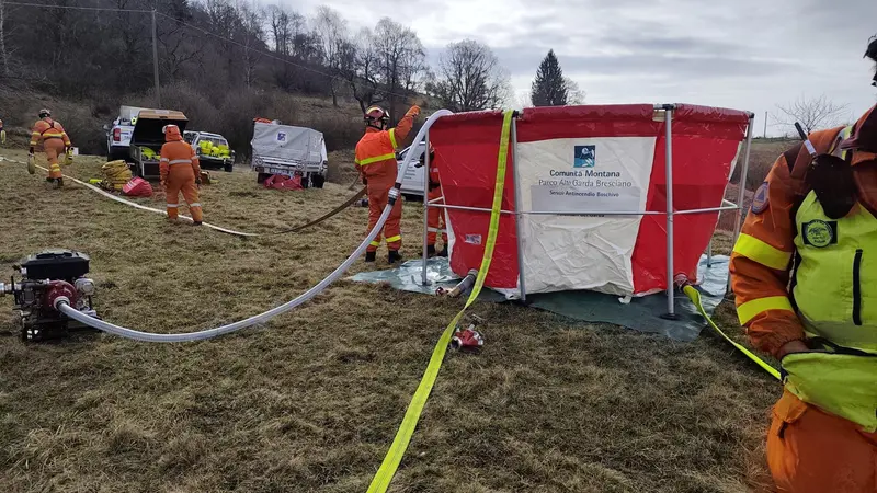 L'esercitazione annuale Aib a Gargnano