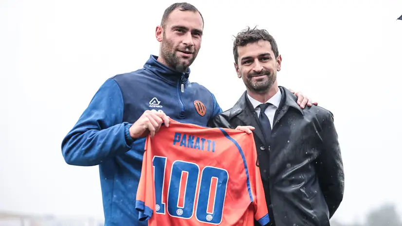 Il direttore sportivo Musso insieme a Panatti - Foto New Reporter Comincini © www.giornaledibrescia.it