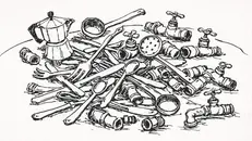 Posate, casalinghi, raccordi, tra i prodotti per cui è nota Lumezzane